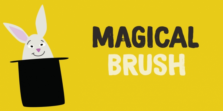 Magical Brush font preview