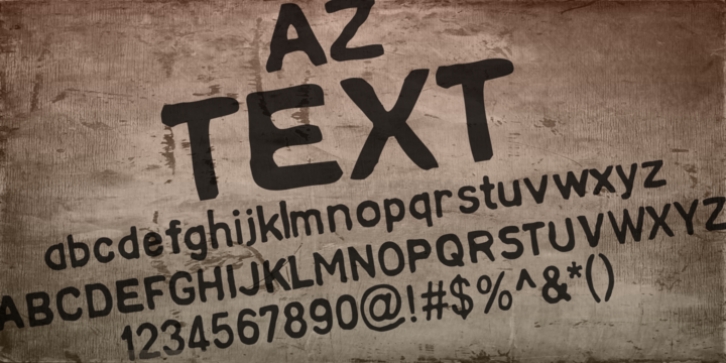 AZ Text font preview