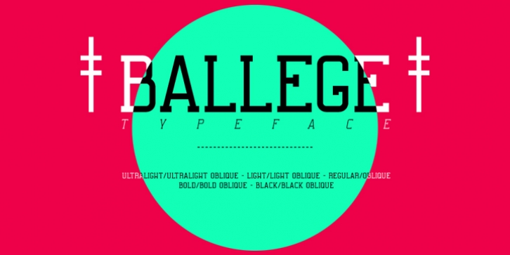 Ballege font preview