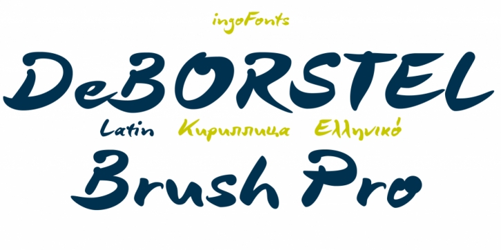 DeBorstel Brush Pro font preview