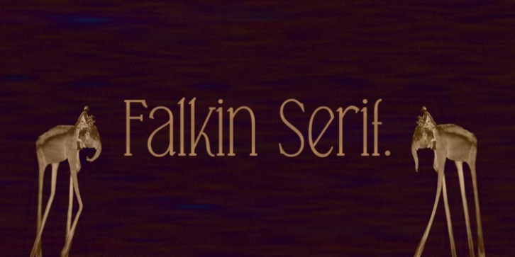 Falkin Serif font preview