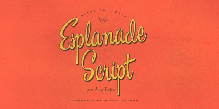 Esplanade Script font preview