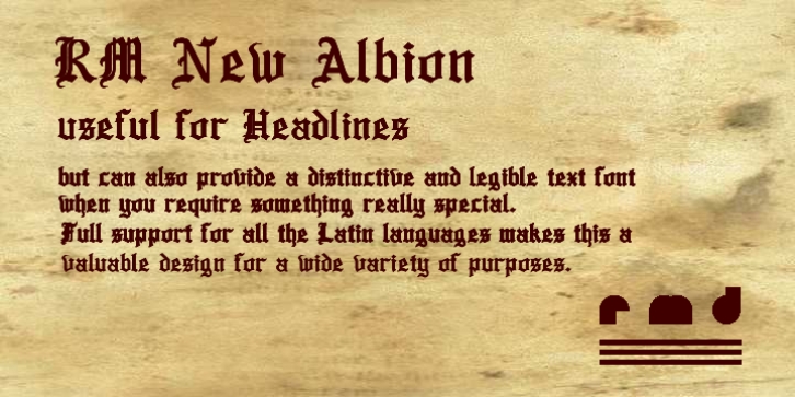 RM New Albion font preview