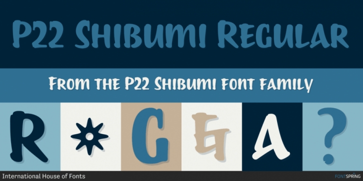 P22 Shibumi font preview