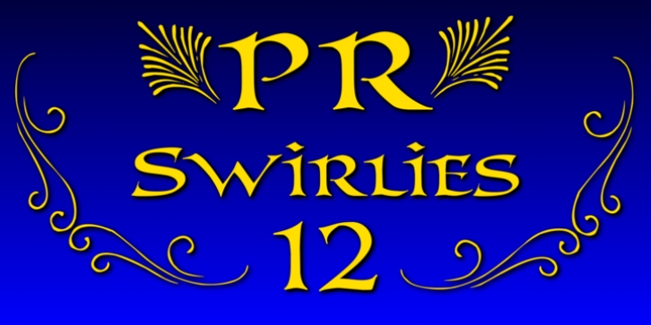 PR Swirlies 12 font preview
