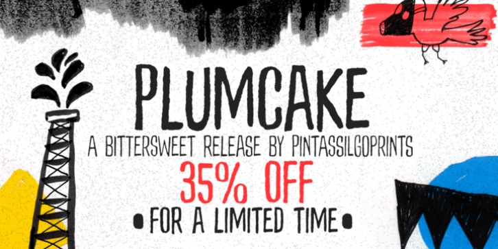 Plumcake font preview