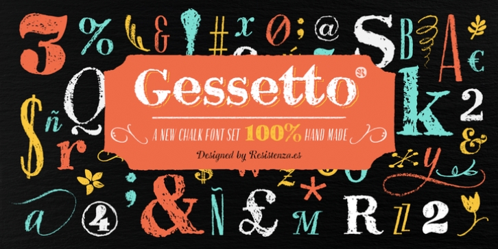 Gessetto font preview