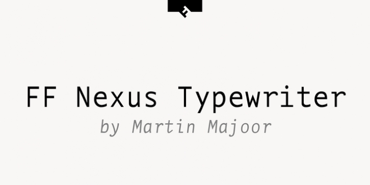 FF Nexus Typewriter Pro font preview