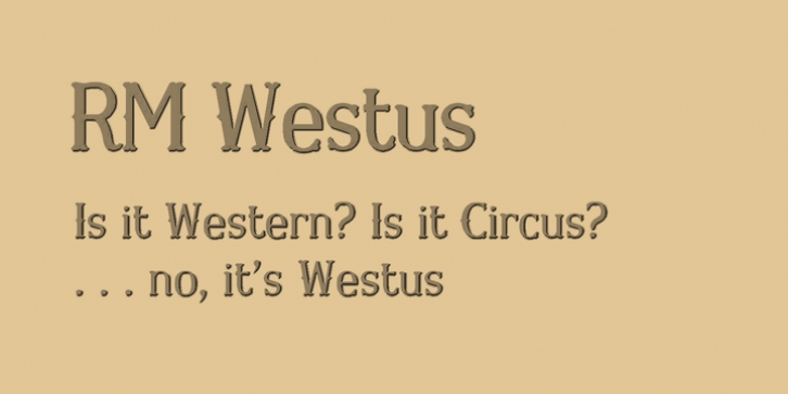 RM Westus font preview