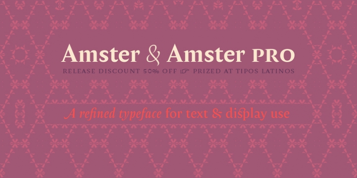 Amster font preview