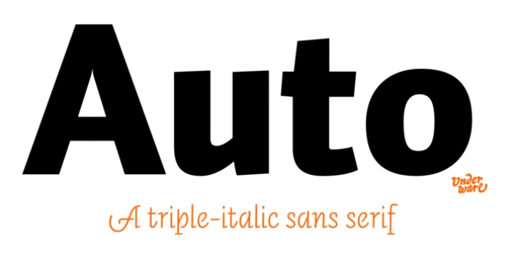 Auto Pro font preview