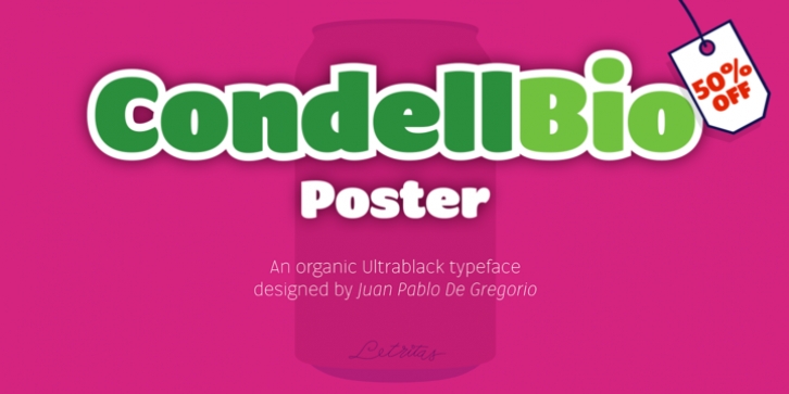 Condell Bio Poster font preview