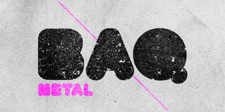 BAQ Metal font preview