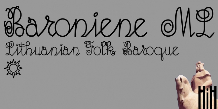 Baroniene ML font preview