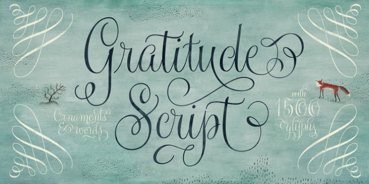 Gratitude Script font preview