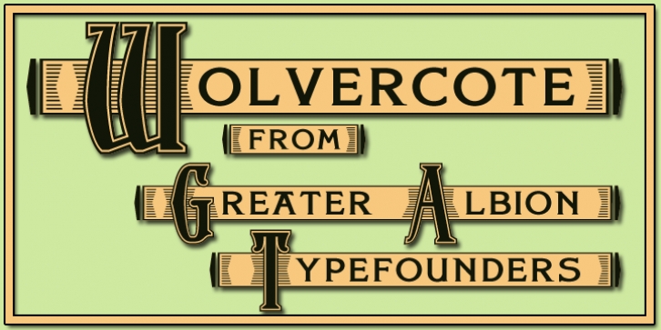 Wolvercote font preview