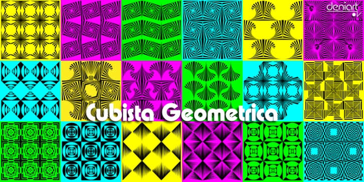 Cubista Geometrica font preview