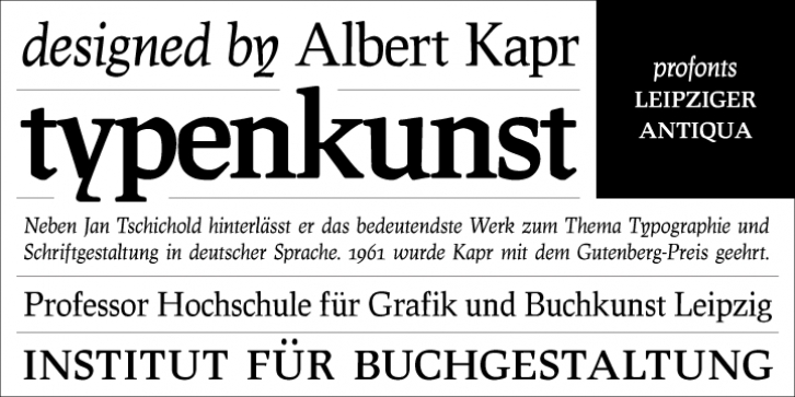 Leipziger Antiqua font preview