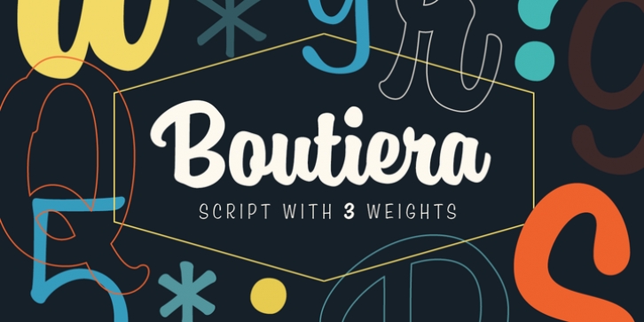 Boutiera font preview