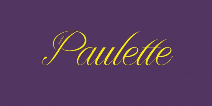 Paulette font preview