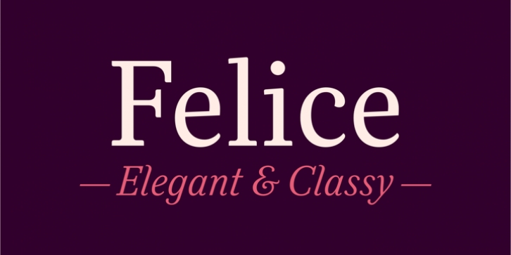 Felice font preview
