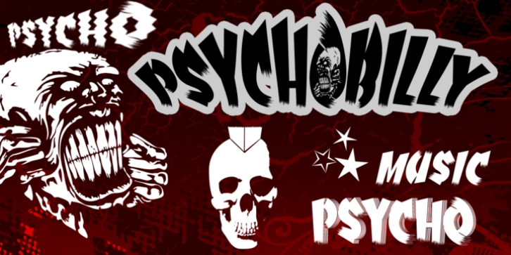 Psychobilly font preview