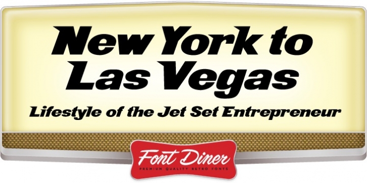 New York To Las Vegas font preview