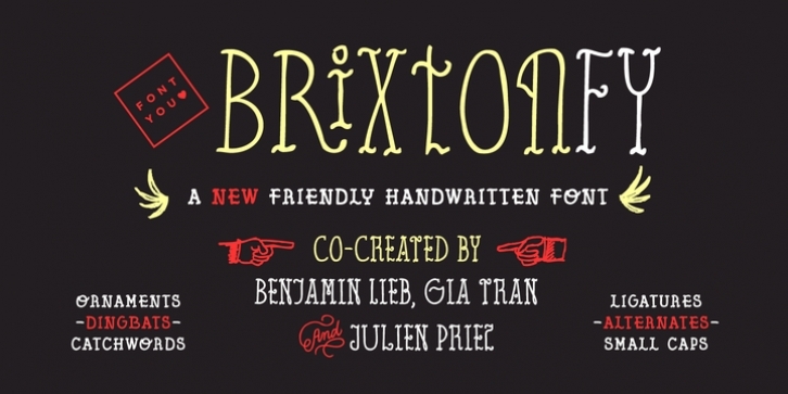 Brixton FY font preview