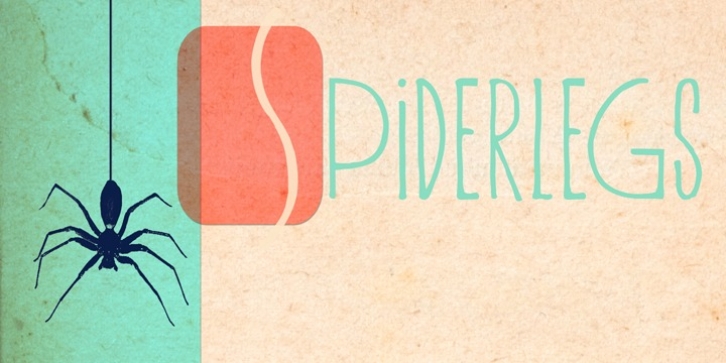 Spiderlegs font preview