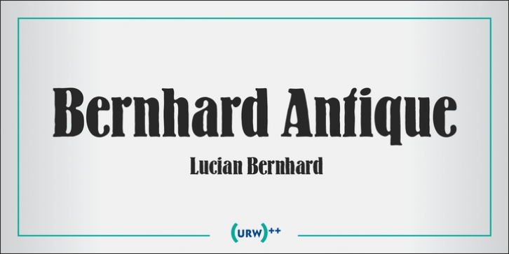 Bernhard Antique font preview
