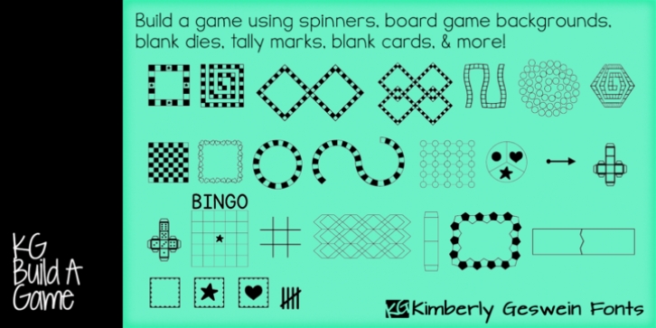 KG Build A Game font preview