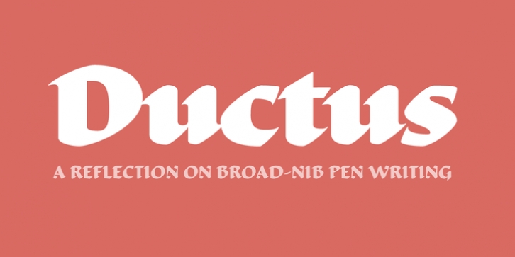 Ductus font preview
