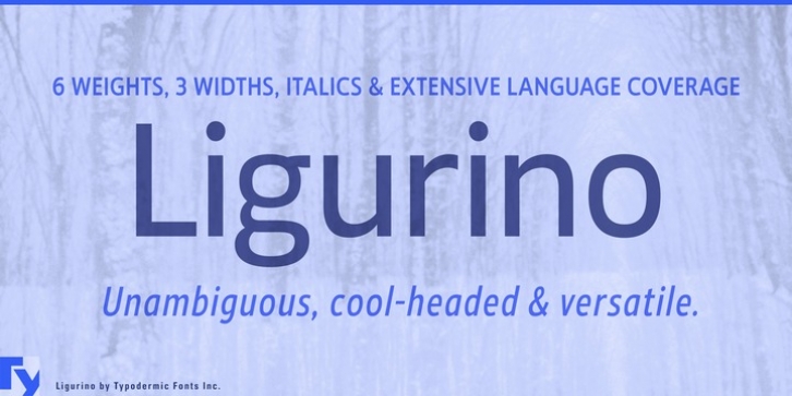Ligurino font preview