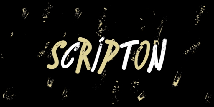 Scripton font preview
