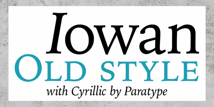 Iowan Old Style font preview