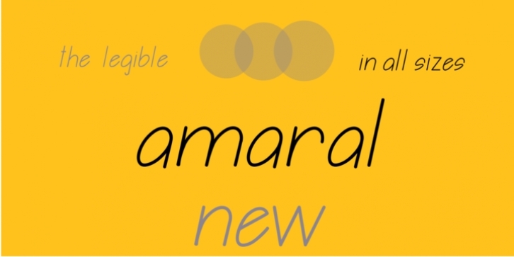 Amaral font preview