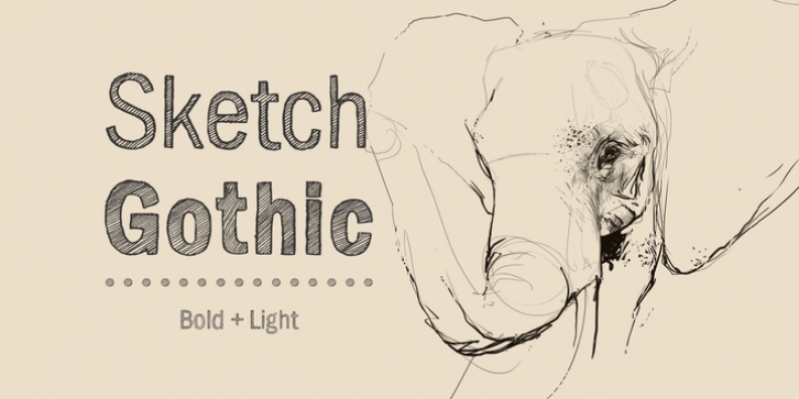 Sketch Gothic font preview
