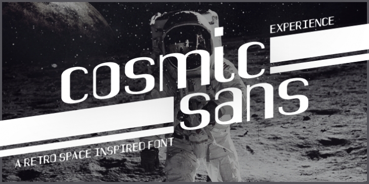 Cosmic Sans font preview