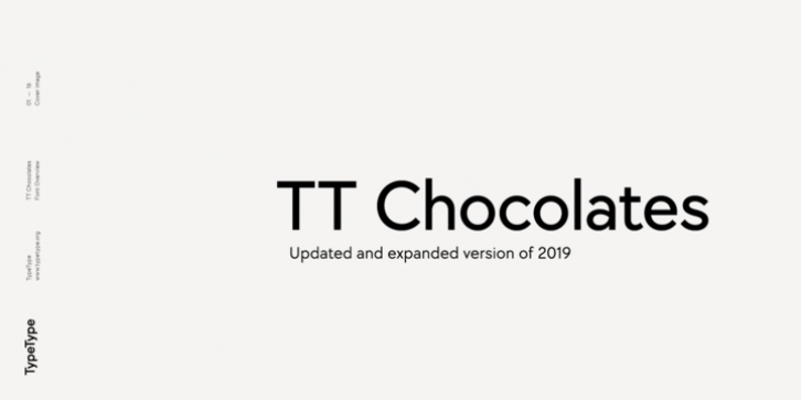 TT Chocolates font preview