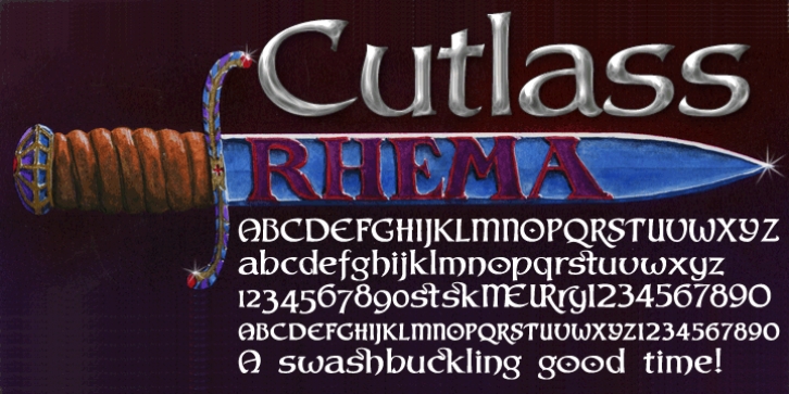 Cutlass font preview