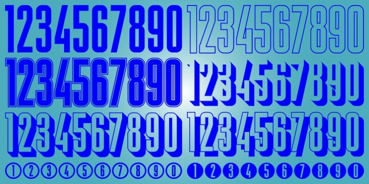 Display Digits Five font preview