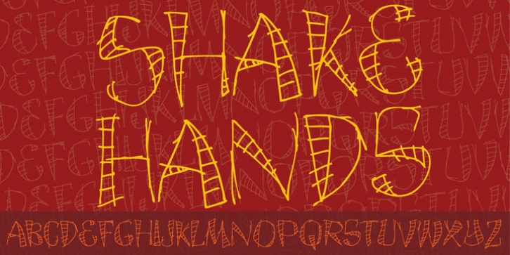 Shake Hands font preview