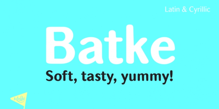 Batke font preview