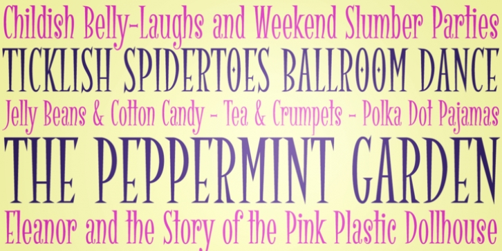 Spidertoes PB font preview