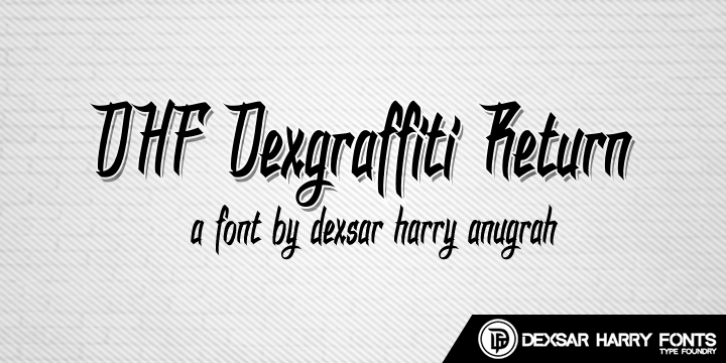 DHF Dexgraffiti Return font preview