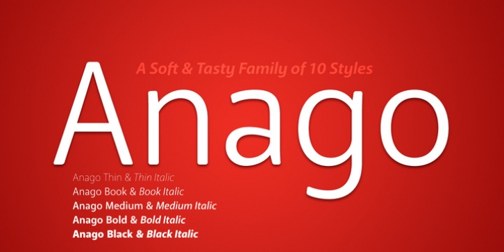 Anago font preview