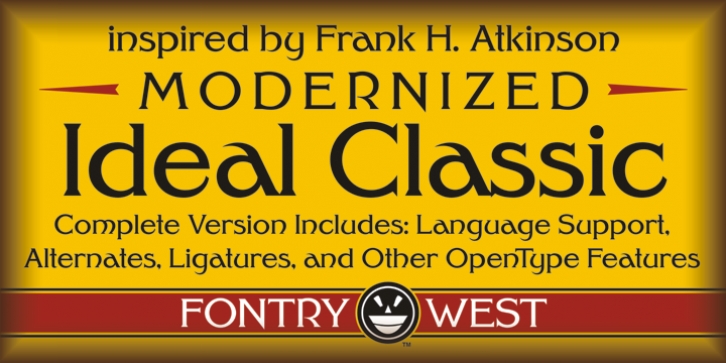 FHA Modernized Ideal Classic font preview