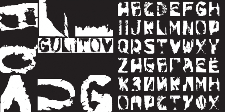 Gulitov font preview