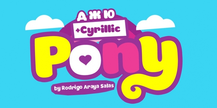 Pony font preview