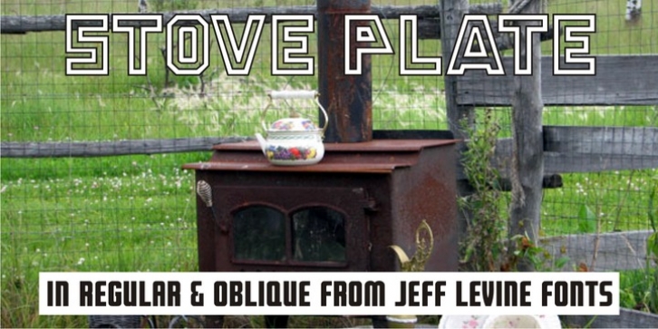 Stove Plate JNL font preview